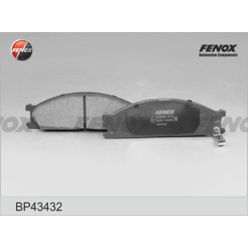 Колодки передние Nissan Navara, Terrano 2.4i-3.0 87-97, NP300, 08- <b>FENOX BP43432</b>-1