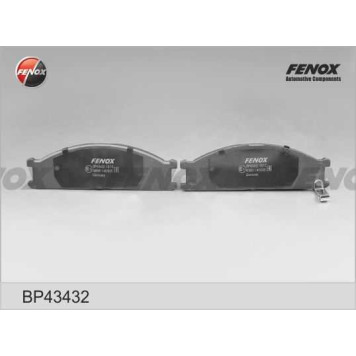 Колодки передние Nissan Navara, Terrano 2.4i-3.0 87-97, NP300, 08- <b>FENOX BP43432</b>-2