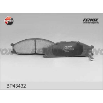 Колодки передние Nissan Navara, Terrano 2.4i-3.0 87-97, NP300, 08- <b>FENOX BP43432</b>-3