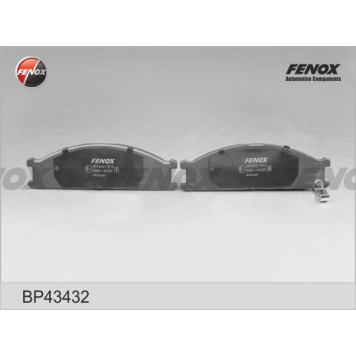 Колодки передние Nissan Navara, Terrano 2.4i-3.0 87-97, NP300, 08- <b>FENOX BP43432</b>