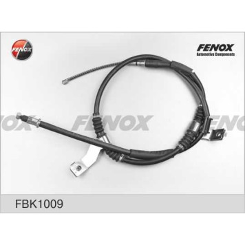 Трос ручника левый Chevrolet Lacetti, Nubira, Optra, 1.4-2.0, 00- (диск тормоз) <b>FENOX FBK1009</b>-1