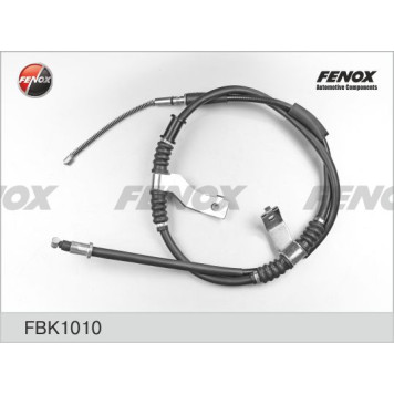 Трос ручника правый Chevrolet Lacetti, Nubira, Optra, 1.4-2.0, 00- (диск тормоз) <b>FENOX FBK1010</b>