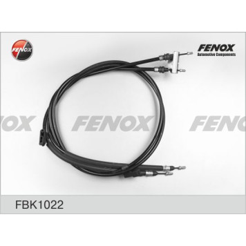 Трос ручника Ford Focus, C-Max all, 07- (диск тормоз) <b>FENOX FBK1022</b>