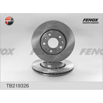 Диск тормозной передний RENAULT Duster 1.5D 10-, Megane 1.2-2.0, 1.5D-1.9D, 08- <b>FENOX TB219326</b>-1