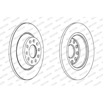 Диск тормозной <b>FERODO DDF1307C</b>