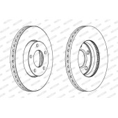 Диск тормозной передний MAZDA 3 (BK, BL) <b>FERODO DDF1311C</b>