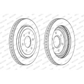 Диск тормозной 1 шт <b>FERODO DDF1611C-1</b>