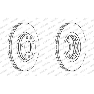 Диск тормозной <b>FERODO DDF1728C</b>