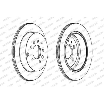Диск тормозной <b>FERODO DDF1819C</b>