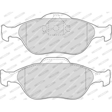 Колодки передние FORD FIESTA IV-V, FUSION, MAZDA 2 (DY) <b>FERODO FDB1394W</b>-1