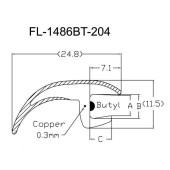 Молдинг лобового стекла HUMMER H2 02-09 <b>FLEXLINE FL-1486BT</b>