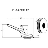 Молдинг универсальный - бухта 30м (цена за 1метр) <b>FLEXLINE FL-14.5MM F2</b>