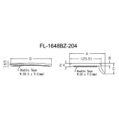 Молдинг лобового стекла FORD ESCAPE / MAVERICK 08-12 <b>FLEXLINE FL-1648BZ</b>