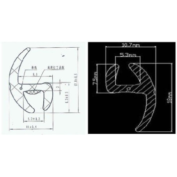 Молдинг универсальный - бухта 30м (цена за 1метр) <b>FLEXLINE FL-18MM</b>