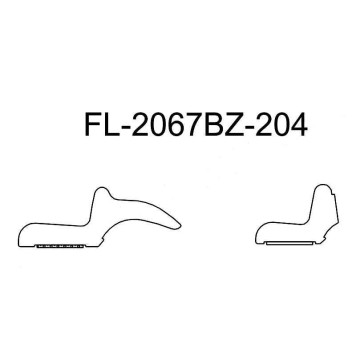 Молдинг лобового стекла VOLKSWAGEN PASSAT B5 96-05 / SKODA SUPERB 02-08 <b>FLEXLINE FL-2067BZ</b>
