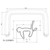 Молдинг лобового стекла SUZUKI GRAND VITARA / ESCUDO / CHEVROLET TRACKER 3 / 5D 97-05 <b>FLEXLINE FL-2105BZV</b>