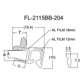 Молдинг лобового стекла VOLKSWAGEN GOLF V 03-08 <b>FLEXLINE FL-2115BB</b>