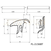 Молдинг лобового стекла NISSAN CEFIRO A33 98-03 / NISSAN MAXIMA 98-06 <b>FLEXLINE FL-2156BT</b>
