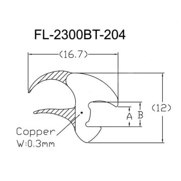 Молдинг лобового стекла NISSAN SKYLINE 06-14 / INFINITI G35 / 37 07-13 <b>FLEXLINE FL-2300BT</b>