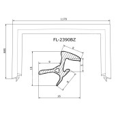Молдинг лобового стекла TOYOTA HARRIER / LEXUS RX330 03-08 <b>FLEXLINE FL-2390BZ</b>