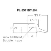Молдинг лобового стекла INFINITI M35 / M45 04-10 <b>FLEXLINE FL-2571BT</b>