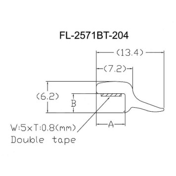 Молдинг лобового стекла INFINITI M35 / M45 04-10 <b>FLEXLINE FL-2571BT</b>