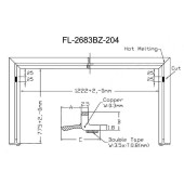 Молдинг лобового стекла LEXUS ES350 06-12 <b>FLEXLINE FL-2683BZ</b>