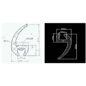 Молдинг универсальный - бухта 30м (цена за 1метр) <b>FLEXLINE FL-26MM</b>
