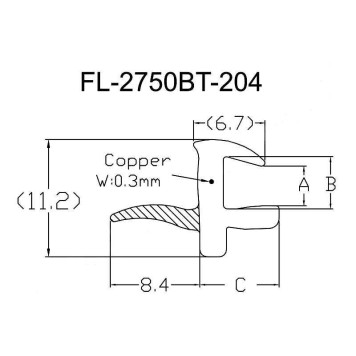 Молдинг лобового стекла MITSUBISHI OUTLANDER XL CW#W 05-12 / PEUGEOT 4007 07-12 <b>FLEXLINE FL-2750BT</b>