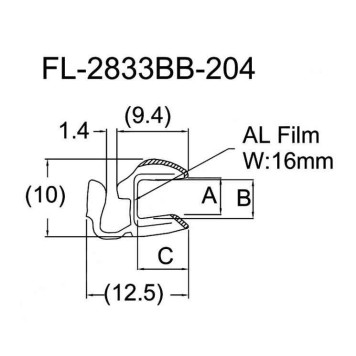 Молдинг лобового стекла нижний LANCER X 07- <b>FLEXLINE FL-2833BB</b>