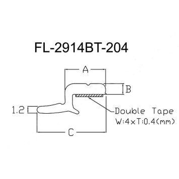 Молдинг лобового стекла NISSAN MURANO 08-15 <b>FLEXLINE FL-2914BT</b>