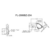 Молдинг лобового стекла INFINITI FX35 / FX50 08- <b>FLEXLINE FL-2999BZ</b>