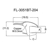 Молдинг лобового стеклa KIA SOUL AM 09-12 <b>FLEXLINE FL-3051BT</b>