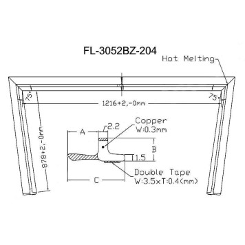 Молдинг лобового стекла LEXUS RX270 / 330 / 350 / 450H 09-15 <b>FLEXLINE FL-3052BZ</b>