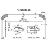 Молдинг лобового стекла BMW X1 E84 09- <b>FLEXLINE FL-3230BZ</b>