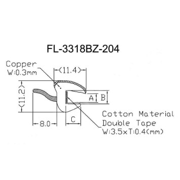 Молдинг лобового стекла KIA SPORTAGE III 10-15 <b>FLEXLINE FL-3318BZ</b>