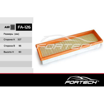 Фильтр воздушный RENAUL LOGAN E7J,K7J 2011-> <b>FORTECH FA126</b>-1