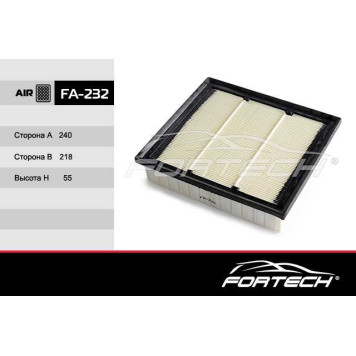 Фильтр воздушный TOYOTA CAMRY VII (V50) (2011- ) LEXUS RX III (2009-2015) <b>FORTECH FA232</b>-1