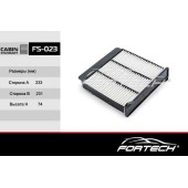 Фильтр салона MITSUBISHI: Lancer IX (CS_A) (03-08), Outlander I (03-07), Grandis (04~) <b>FORTECH FS023</b>