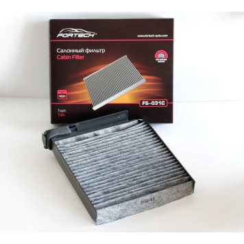 Фильтр салонный NISSAN Micra 1.0-1.6 03> Note 1.4-1.6 06>, RENAULT Clio 1.2-2.0 05> Duster 1.5D-1.6 10> Logan 1.2-1.6 04> Modus 1.2-1.6 04> Sandero 1.2-1.6 08> Twingo 1.2-1.6 07> <b>FORTECH FS031C</b>-1