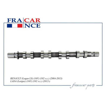 Распредвал впускной RENAULT (Logan LS) (04-15) 8200100527/ <b>FRANCECAR FCR20V079</b>