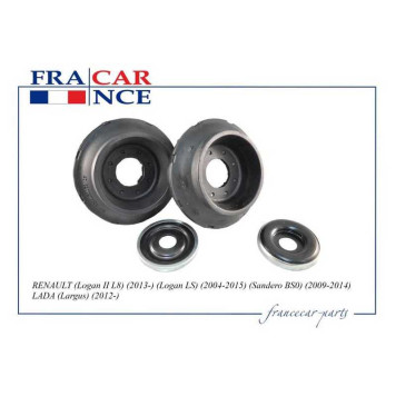 Опора амортизатора передн.(компл. две опоры+два подшипника) RENAULT Logan (ph1,2), Sandero/ LADA Largus <b>FRANCECAR FCR210283</b>-1
