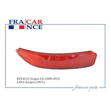 Отражатель бампера задний правый RENAULT Logan (ph2) (10->)/ LADA Largus <b>FRANCECAR FCR210352</b>-1