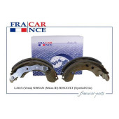 Колодки тормозные барабанные2 (203х38) LADA (Vesta) NISSAN (Micra III) RENAULT (Symbol/Clio) <b>FRANCECAR FCR30B062</b>