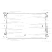 Радиатор AUDI A6 04-> <b>FREEZ KK0102</b>