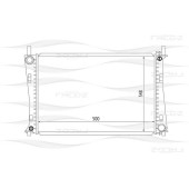 Радиатор FORD Fiesta/Fusion 01->/MAZDA 2 03-> <b>FREEZ KK0147</b>