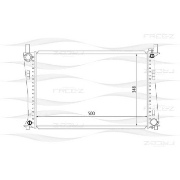 Радиатор FORD Fiesta/Fusion 01->/MAZDA 2 03-> <b>FREEZ KK0147</b>