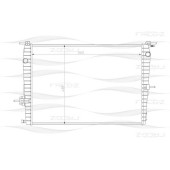 Радиатор RENAULT Fluence/Megane 08-> <b>FREEZ KK0178</b>