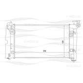 Радиатор TOYOTA Corolla 02-> <b>FREEZ KK0192</b>