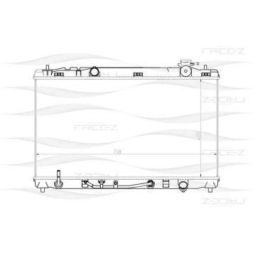 Радиатор TOYOTA Camry 06-> <b>FREEZ KK0193</b>